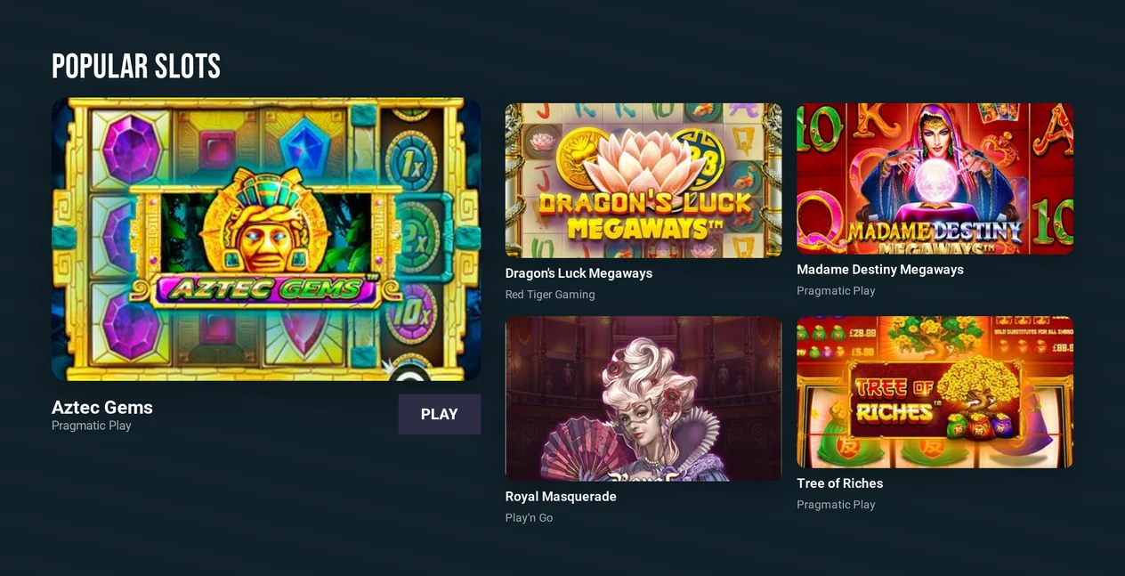 Browse popular slots